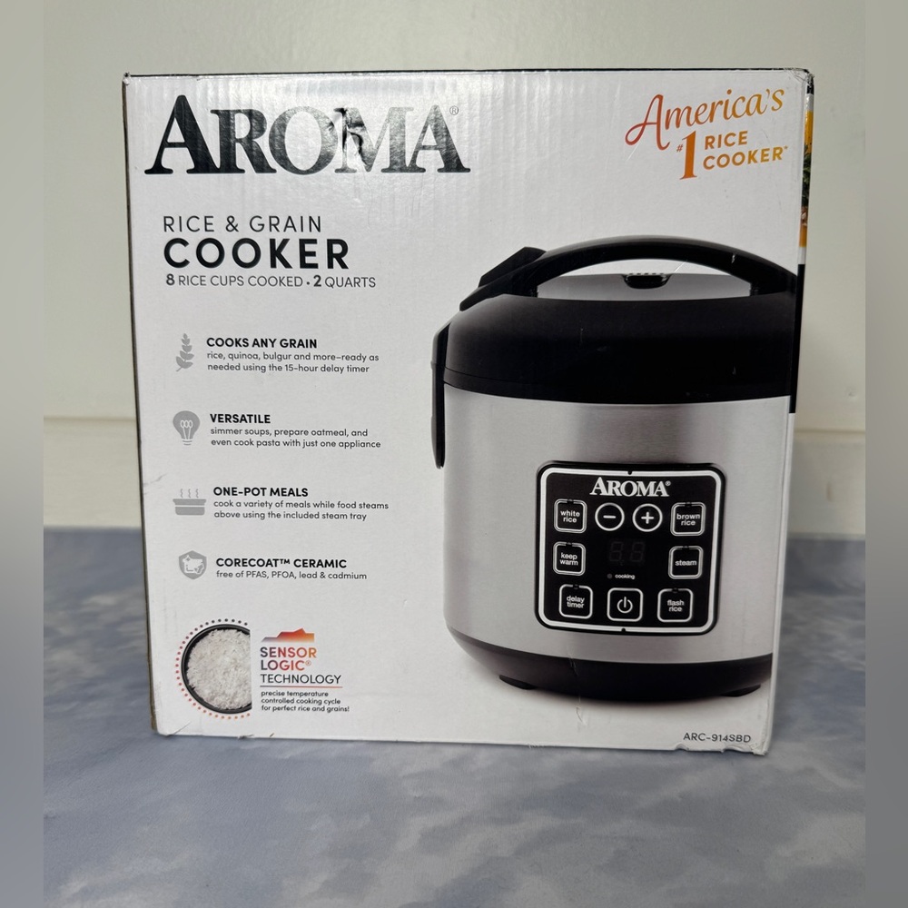 New Digital Rice Cooker, 4-Cup (Uncooked) / 8-Cup (Cooked), - Picture 9 of 9